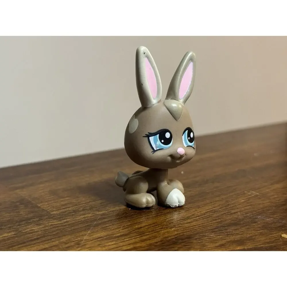 Original -Littlest Pet Shop #1332 Bunny Rabbit Triplet Blue Eyes-LPS